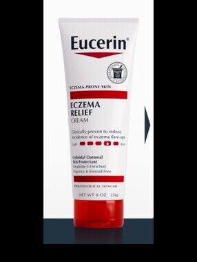 Eucerin Eczema Relief Cream for Eczema and Dry Skin Eucerin Skincare Cream 8 Oz